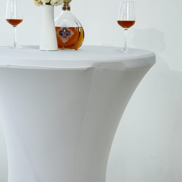 Hotel Party Spandex Cocktail Table Cover - 图片 5
