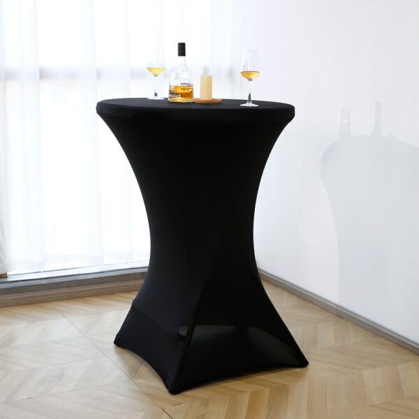 Hotel Party Spandex Cocktail Table Cover - 图片 2