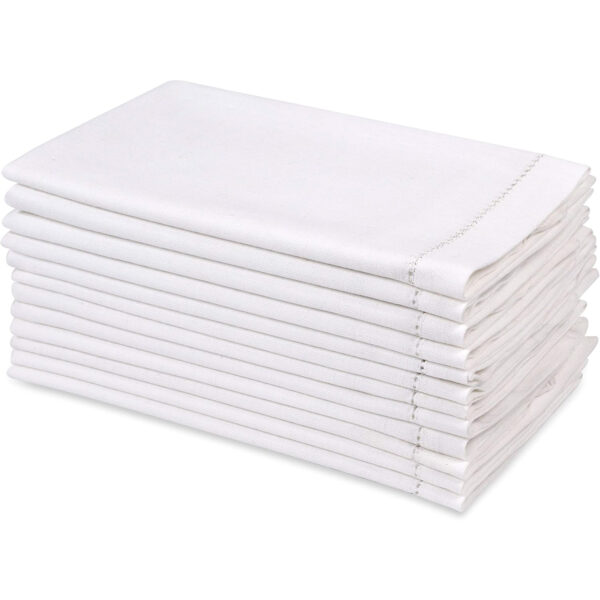 Hemstitch Linen dinner napkins - 图片 2