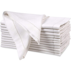 Hemstitch Linen dinner napkins