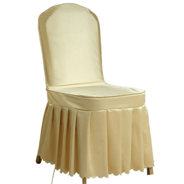 Hotel satin chair cover - 图片 2
