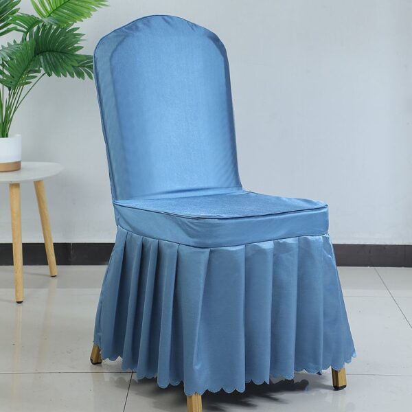 Hotel satin chair cover - 图片 3