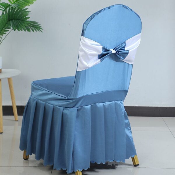 Hotel satin chair cover - 图片 4
