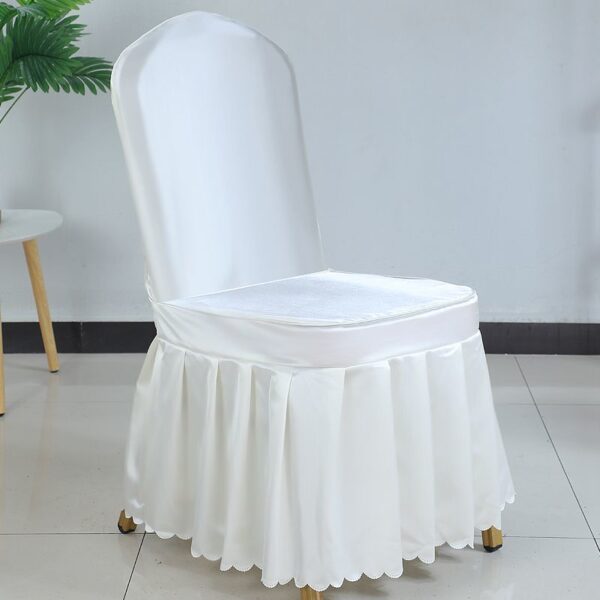 Hotel satin chair cover - 图片 5