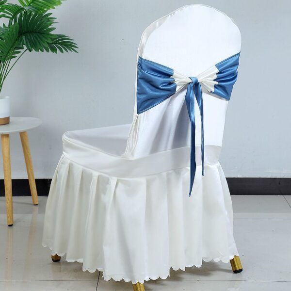 Hotel satin chair cover - 图片 7