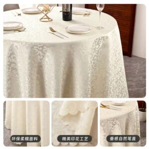 Good Fabric Drape Round Jacquard Table Cloth