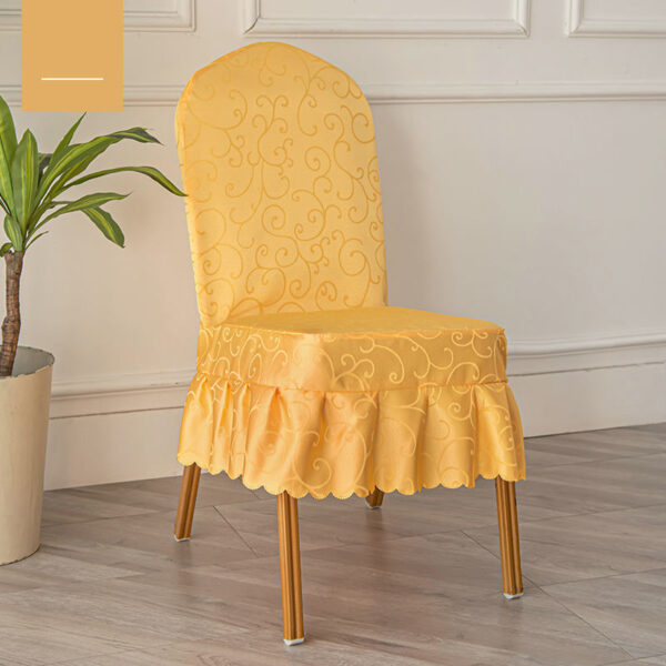 100% polyester jacquard chair cover, wear-resistant, long service life, good looking - 图片 2