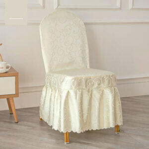 100% polyester jacquard chair cover, wear-resistant, long service life, good looking