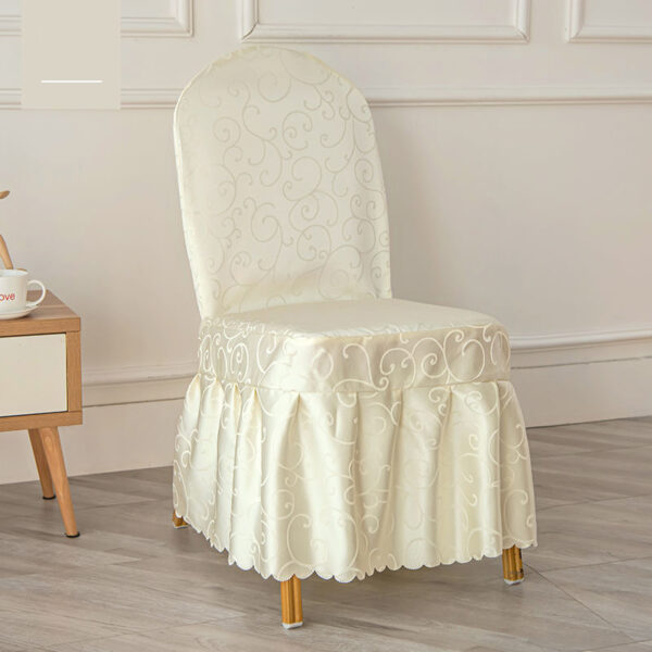 100% polyester jacquard chair cover, wear-resistant, long service life, good looking