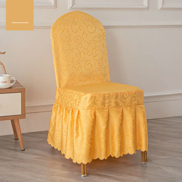 100% polyester jacquard chair cover, wear-resistant, long service life, good looking - 图片 3