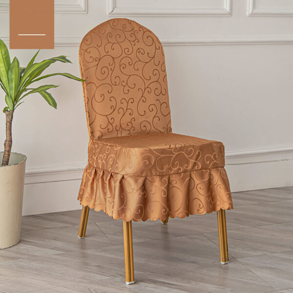 100% polyester jacquard chair cover, wear-resistant, long service life, good looking - 图片 4