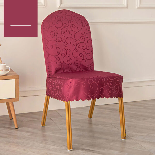 100% polyester jacquard chair cover, wear-resistant, long service life, good looking - 图片 5
