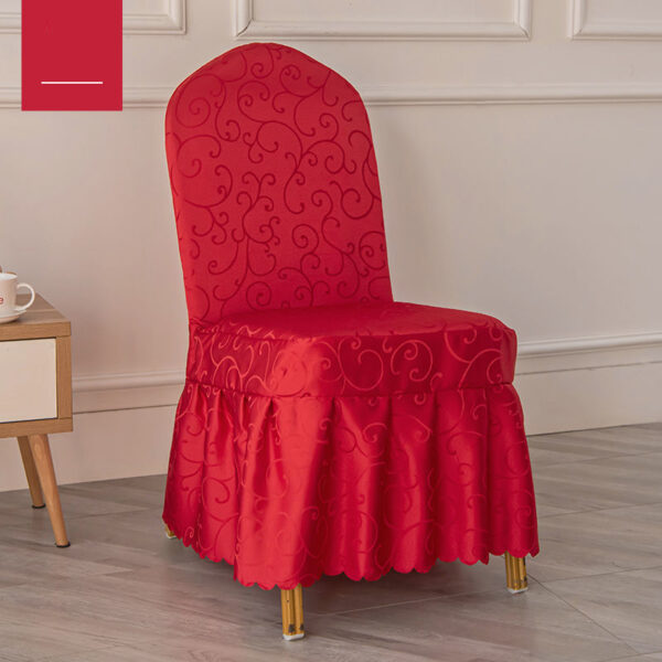 100% polyester jacquard chair cover, wear-resistant, long service life, good looking - 图片 7