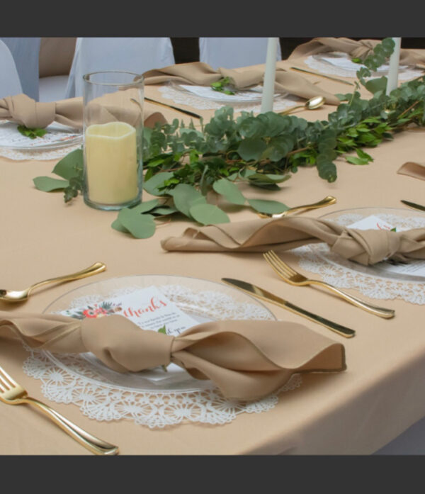 Linen Cotton Napkin 45cm*45cm with Merrow Stitching - 图片 2