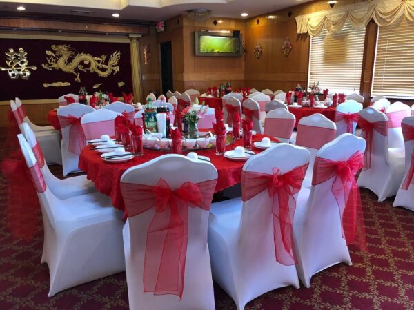 Organza Chair Sash The most commonly used in hotel wedding banquets - 图片 4