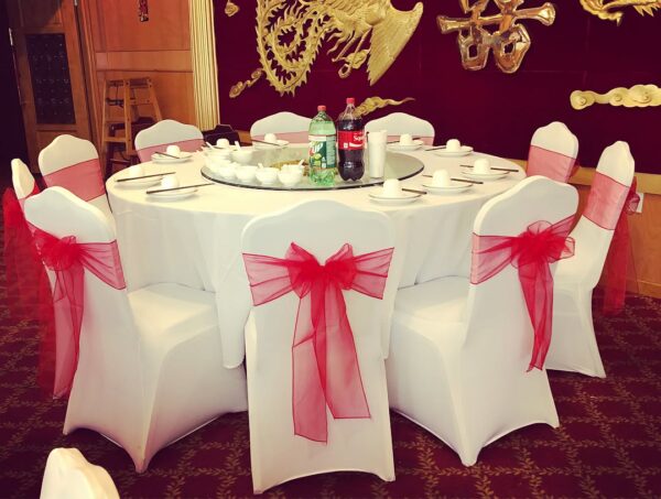 Organza Chair Sash The most commonly used in hotel wedding banquets - 图片 6