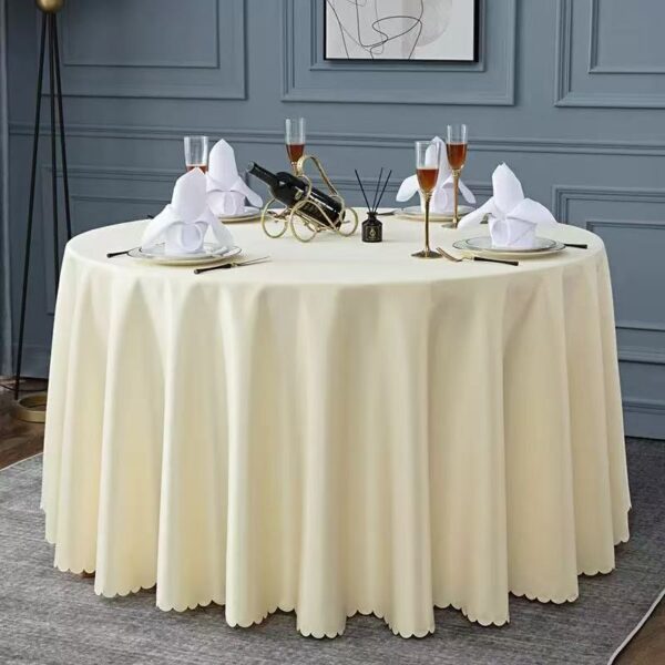 high temperature and high pressure coloring satin table cloth - 图片 4