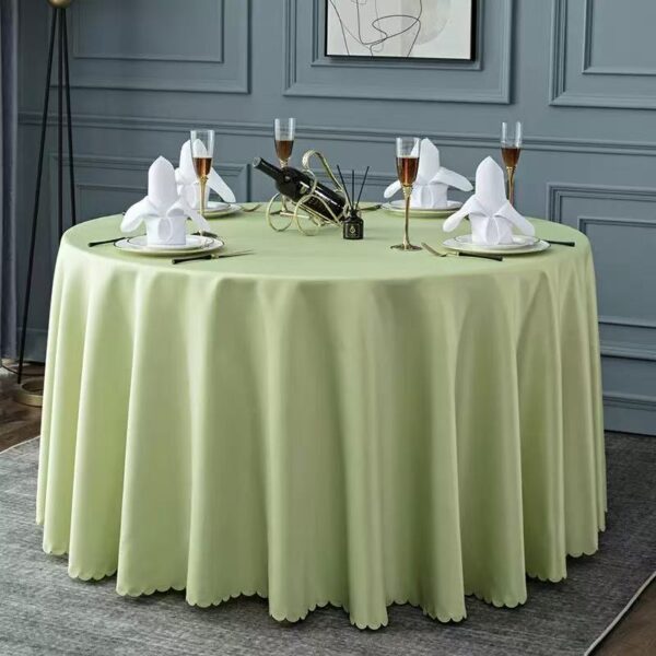 high temperature and high pressure coloring satin table cloth - 图片 6