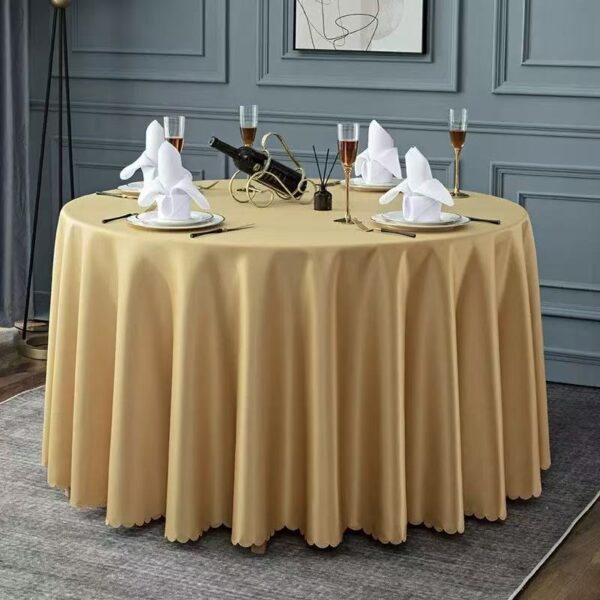 high temperature and high pressure coloring satin table cloth - 图片 7