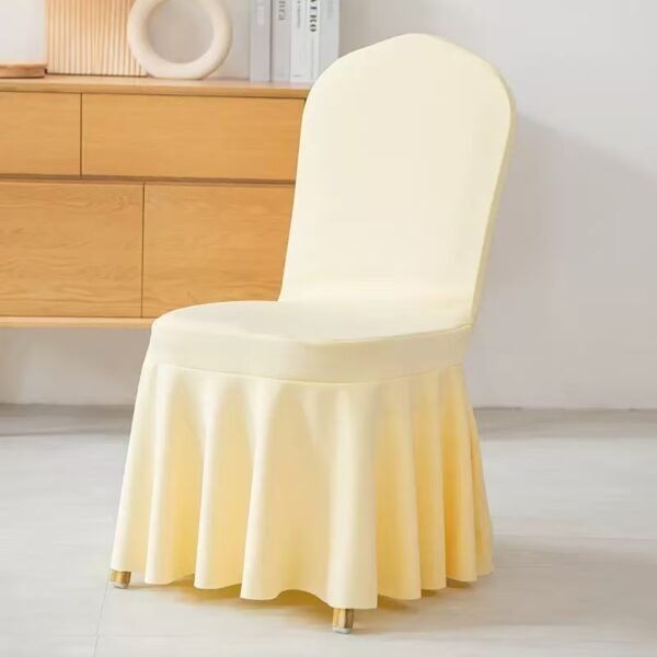 Hotel Scuba Chair Cover with skirting - 图片 4