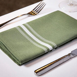 Textured Plain Striped Dinner Cloth Napkins
