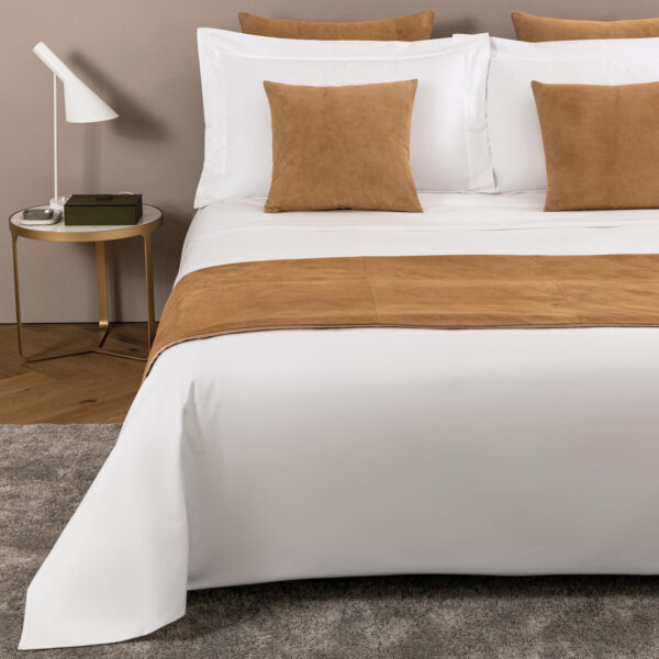 luxurious suede bed flag, with high-grade suede fabric, presents a low-key and extraordinary texture - 图片 2
