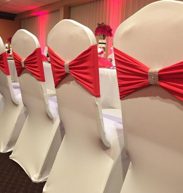 Hotel Wedding Banquets Spandex Chair Band