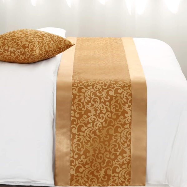 Jacquard polyester bed flag for hotel bed - 图片 2