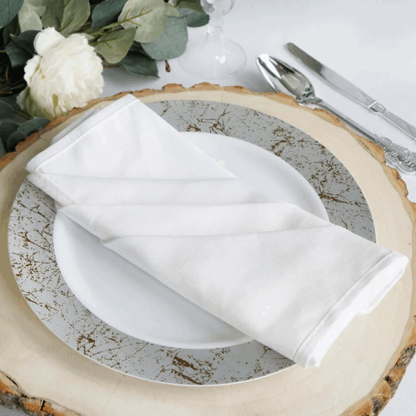 100% Cotton Napkins 20"x20" White - Luxe Commercial Grade Cloth Napkins for Hotels, Restaurants, & Events - 图片 7