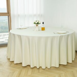 190GSM Polyester high density 120 inch round tablecloth
