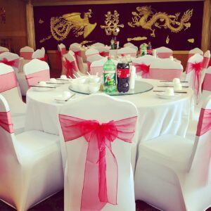 Organza Chair Sash The most commonly used in hotel wedding banquets