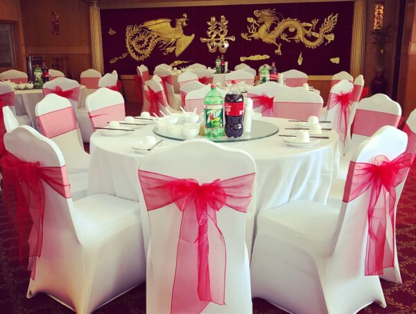 Organza Chair Sash The most commonly used in hotel wedding banquets