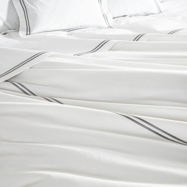 100% cotton satin three-piece bed sheet set - 图片 5