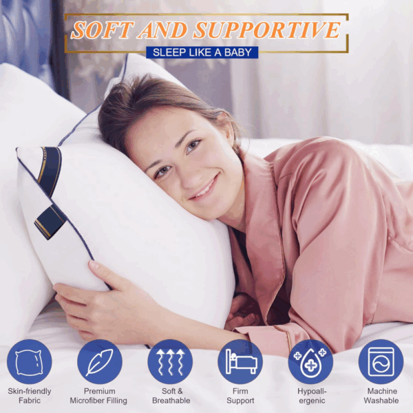 Hotel-specific supportive memory feather pillow