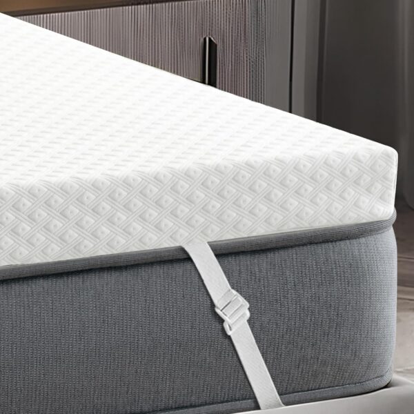 4D Breathable California King Size Gel Memory Foam Mattress Topper 3 Inch, Cooling Ventilated Mattress Pad for Back Pain Pressure Relief, Soft Bed Topper with Removable Cover