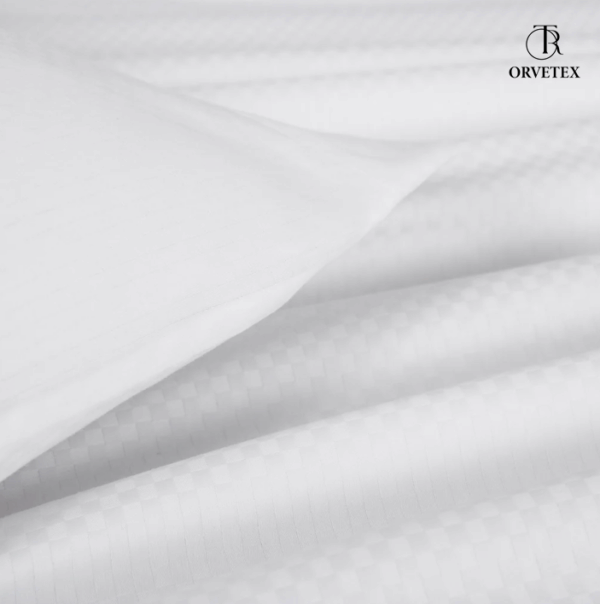 100% cotton satin check bed sheet three piece set - 图片 3