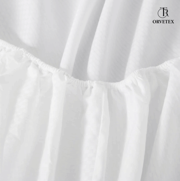 100% cotton satin check bed sheet three piece set - 图片 4