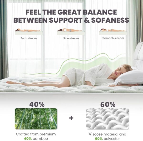 Bamboo Fiber Fitted Sheet - 图片 3