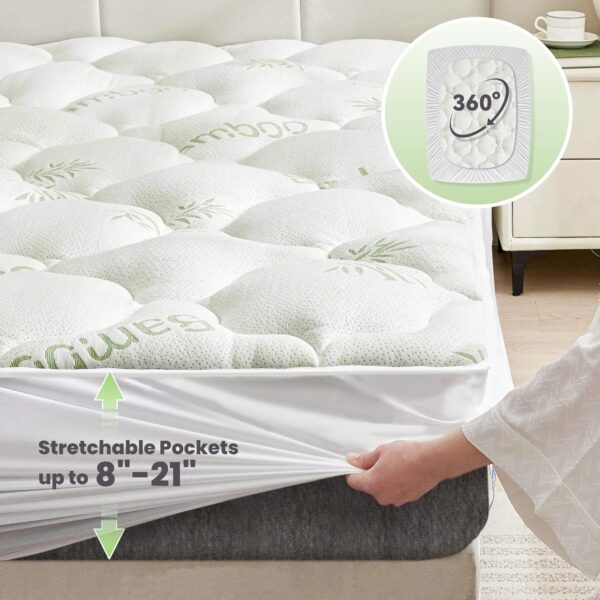 Bamboo Fiber Fitted Sheet - 图片 5