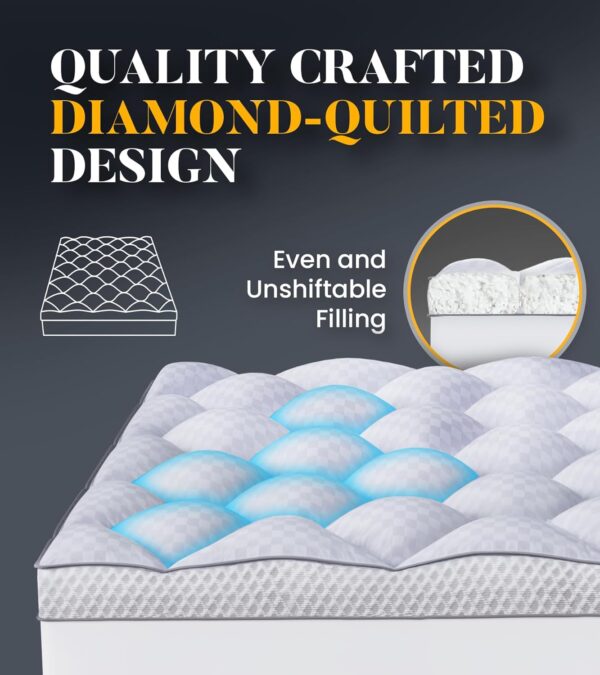 3-Inch Ultra-Fluffy Memory Foam Mattress Topper - 图片 5