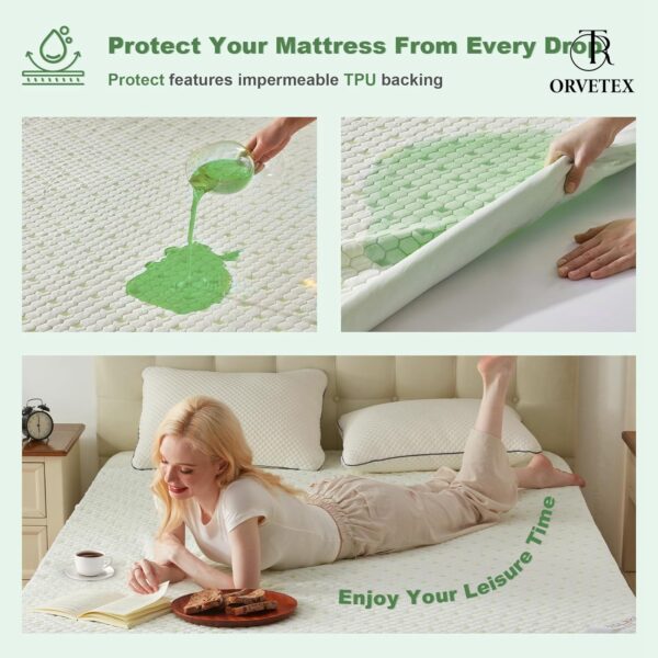Nylon Cool Waterproof Fitted Sheet - 图片 4