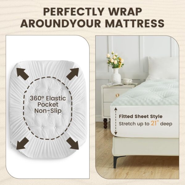 Waterproof memory foam mattress pad - 图片 2
