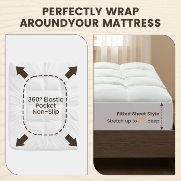Waterproof memory foam mattress pad - 图片 2