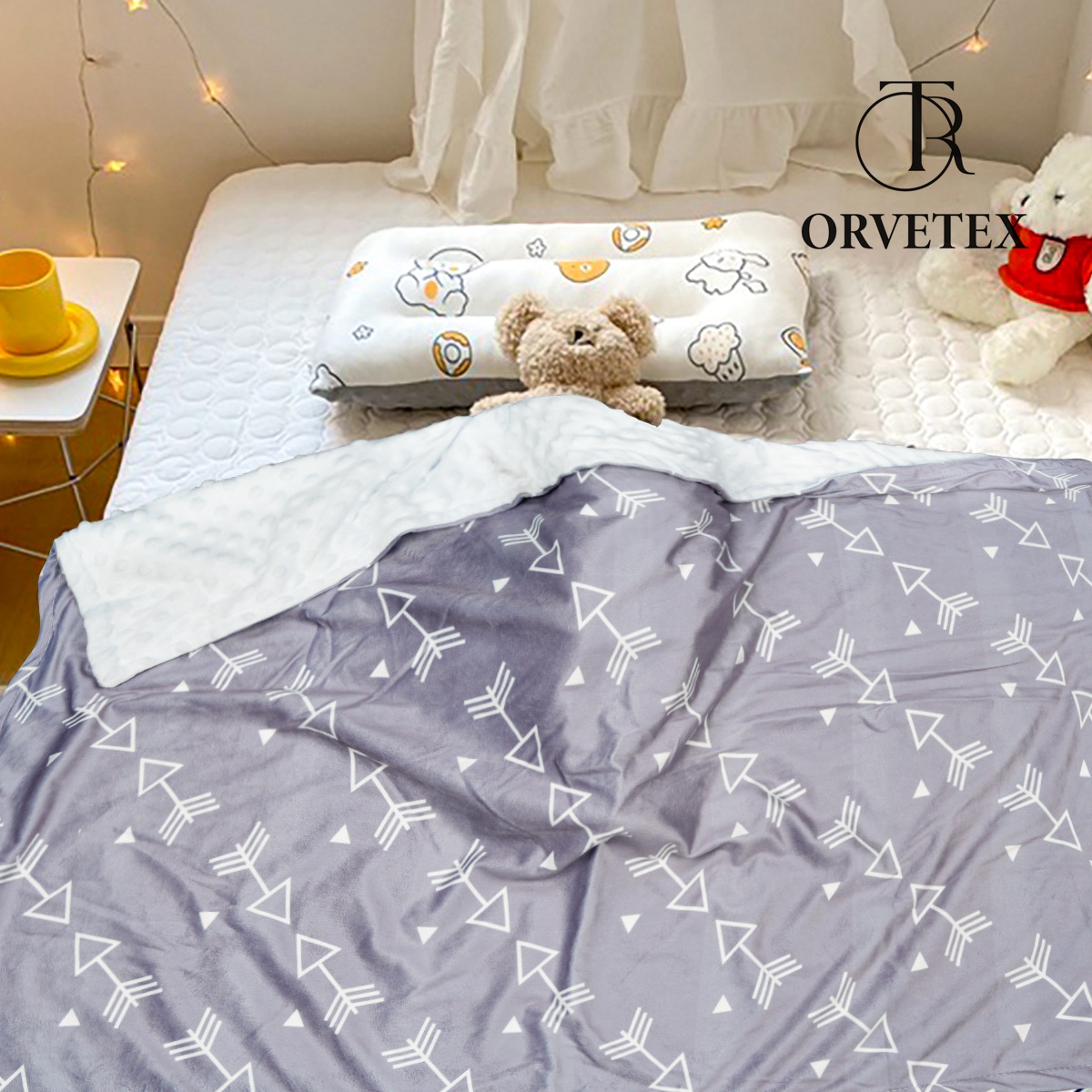 50" x 60"Weighted Blanket, Luxury Velvet Weighted Blankets for Kids,Warm and Breathable Soft and Comfort Minky, Cute Heavy Blanket - 图片 7