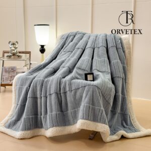 Faux Fur Throw Blanket Bundle Includes Two 50 * 60 inch Blankets