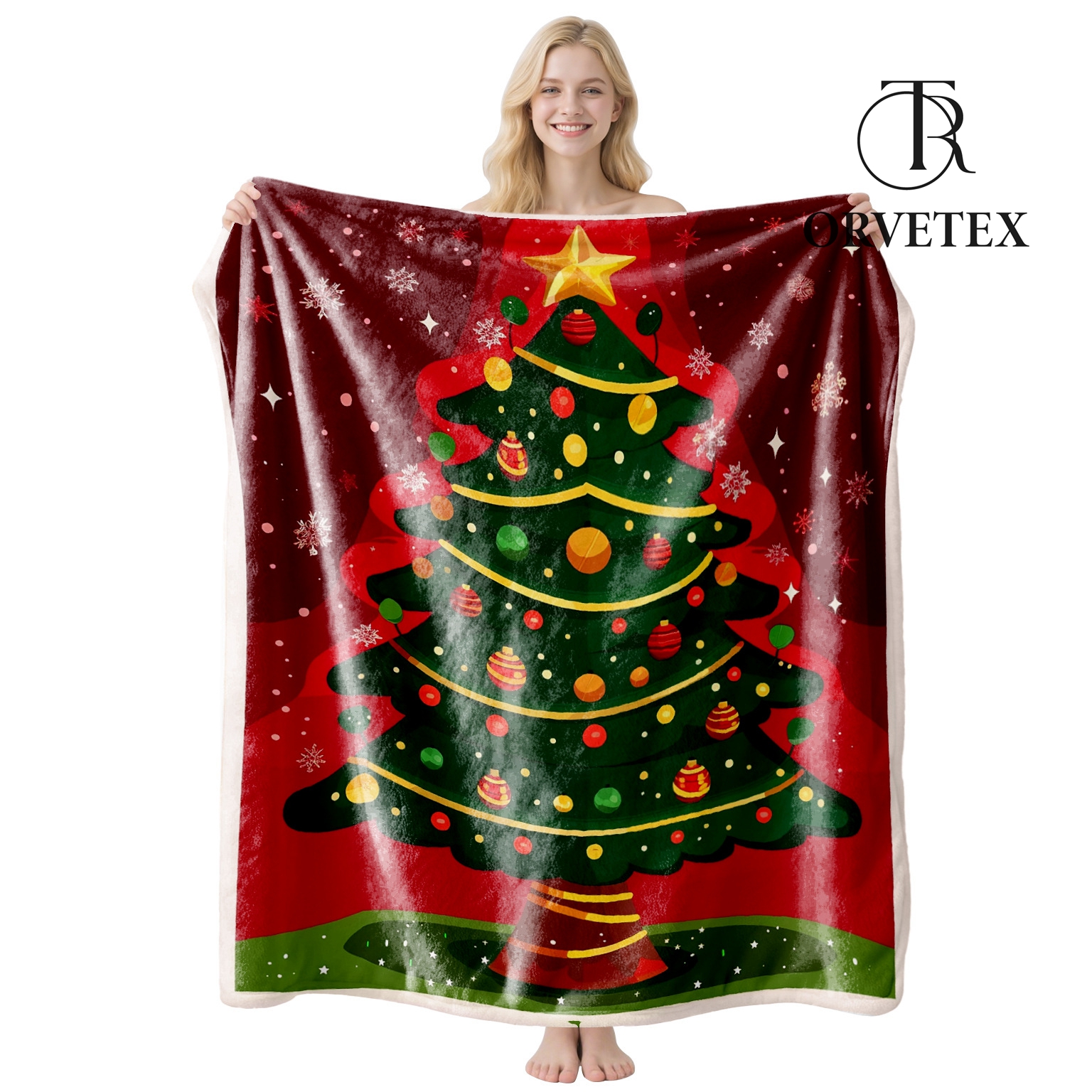 Christmas Throw Rabbit Blanket, Winter Holiday Throw Blanket, Christmas Throw Blanket for Couch Sofa Bed, Rabbit Gifts for Women, Winter Decor for Home, 50x60 Inches - 图片 12