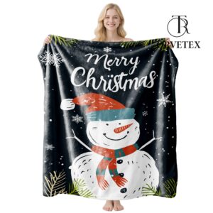 Christmas Throw Rabbit Blanket, Winter Holiday Throw Blanket, Christmas Throw Blanket for Couch Sofa Bed, Rabbit Gifts for Women, Winter Decor for Home, 50x60 Inches
