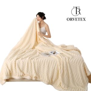 Cozy Plush Striped Blanket (1)