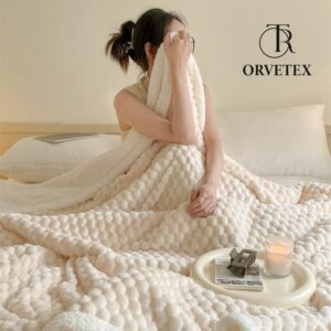 Khaki Fleece Blanket for Women Girls Kids Teens- Solid Checkered Throw Blanket for Couch Bed Chair, Cute Soft Cozy Blanket for Home Decor Gifts 40x60 inches