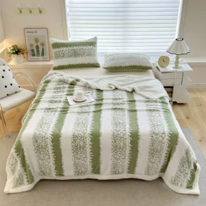 Pink Throw Blanket, 50x70 Soft Cozy Striped Throw Blankets for Couch, Sofa, Bed, Travel, Lightweight Fluffy Warm Plush Decorative Blankets for Women, Men,Kids Gift